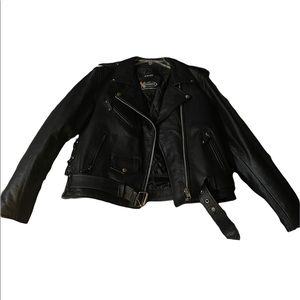 Black Leather Motorcycle Jacket